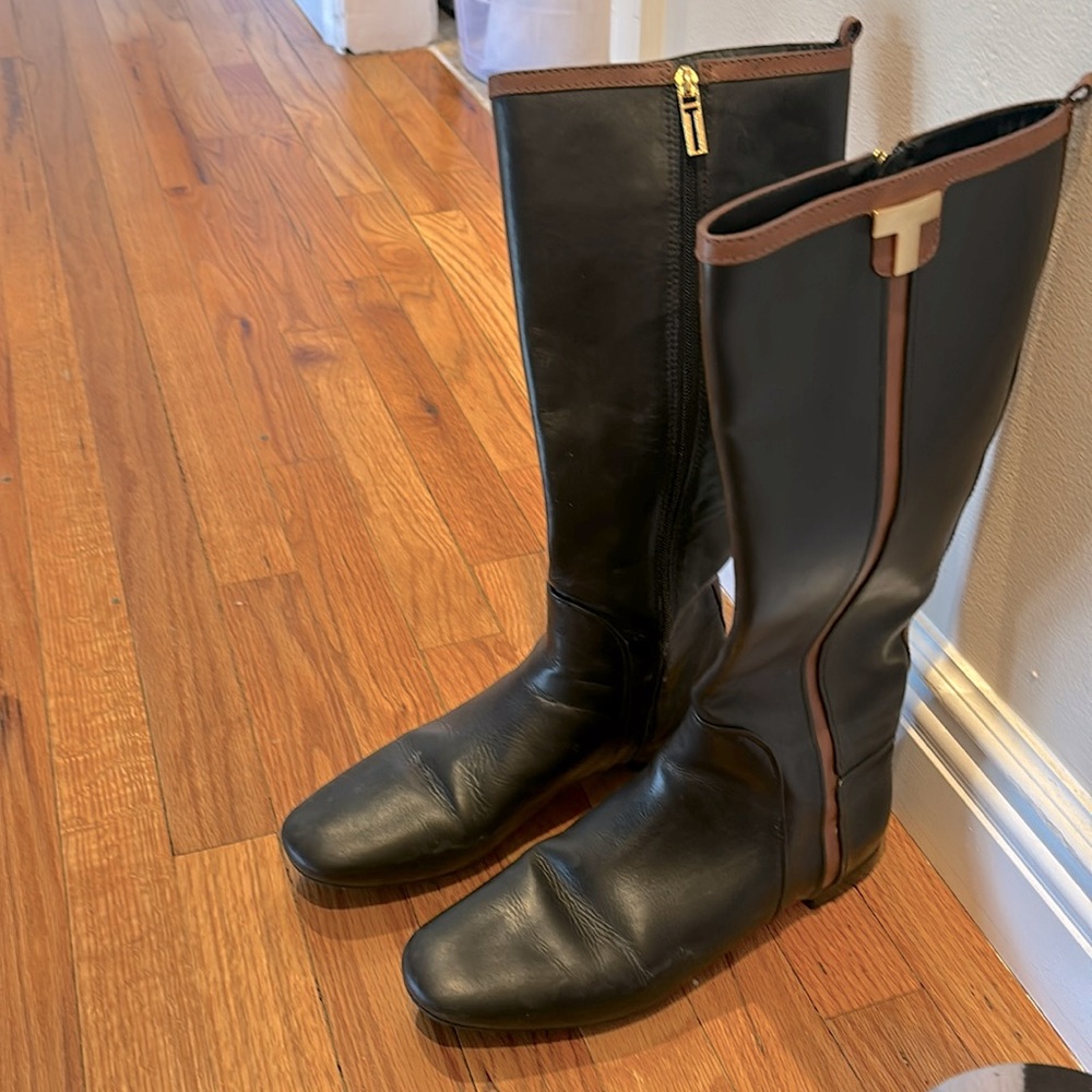 Tory Burch over calf boots